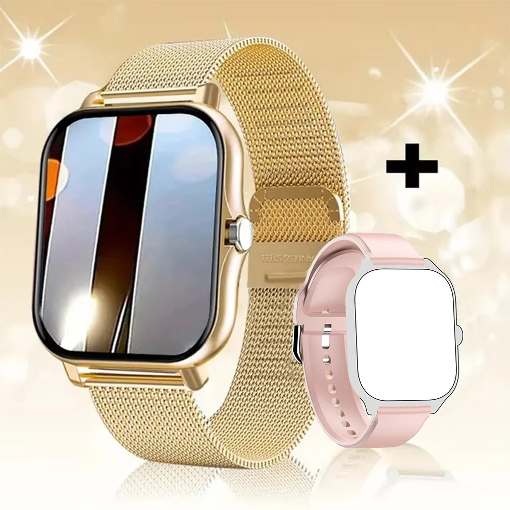 KESHUYOU 2025 Smartwatch mit 2,01 Zoll HD-Display, Anrufannahme, Anrufe tätigen und annehmen, Nachrichtenvorschau, Sportmodi, individuell anpassbare Zifferblätter, Wettervorhersage, für Damen und Herren