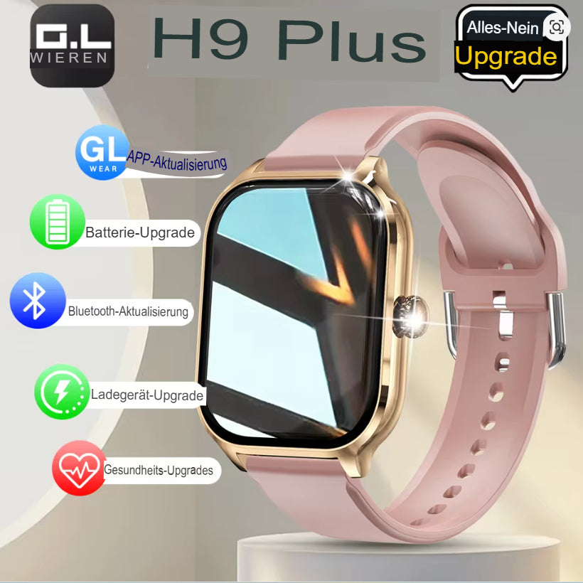 LAXASFIT 2025 Neue Smartwatch mit Bluetooth-Telefonie, Touchscreen, Herzfrequenzmesser, Sport- und Fitness-Smartwatch für Damen und Herren – das perfekte Geschenk