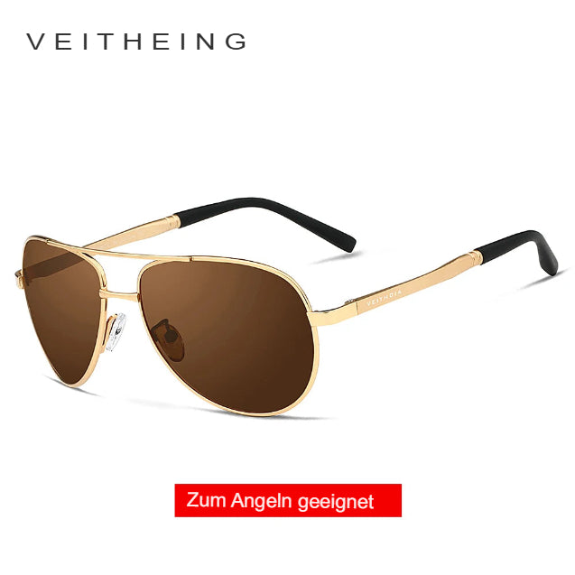 VEITHDIA Marken-Sonnenbrille Herren Polarisiert UV400 Sonnenbrille Outdoor Sport Autofahren Herren Damen Brillenzubehör für Damen 1306