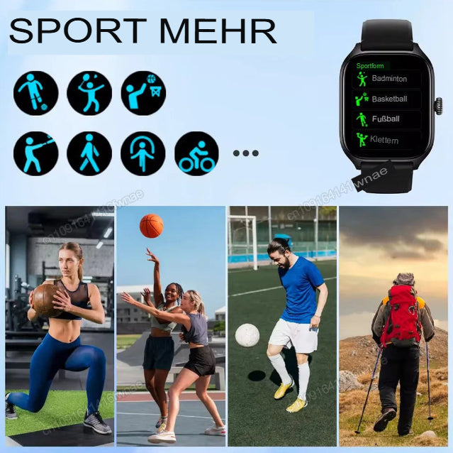 Neue Outdoor-Militär-GPS-Smartwatch für Herren, wasserdicht, mit mehreren Sportmodi, Fitness-HD-HD-Display, Bluetooth-Anruffunktion, Smartwatch für Damen und Herren mit Armband