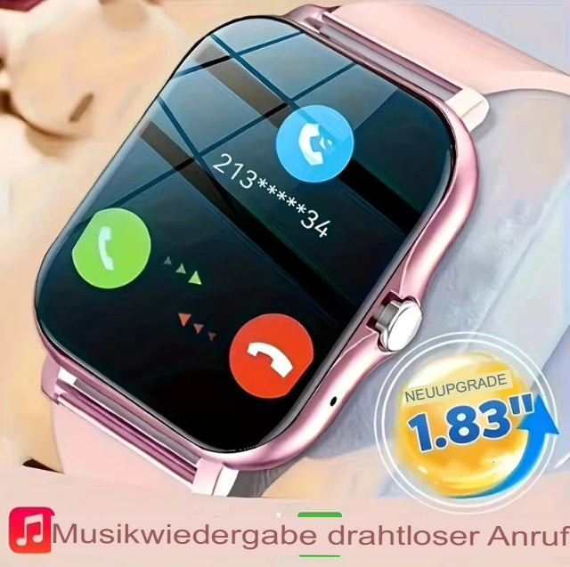 KESHUYOU 2025 Neue Smartwatch mit Bluetooth, Sprachfunktion, Blutsauerstoff- und Blutdruckmessung – ideales Geschenk für Damen und Herren