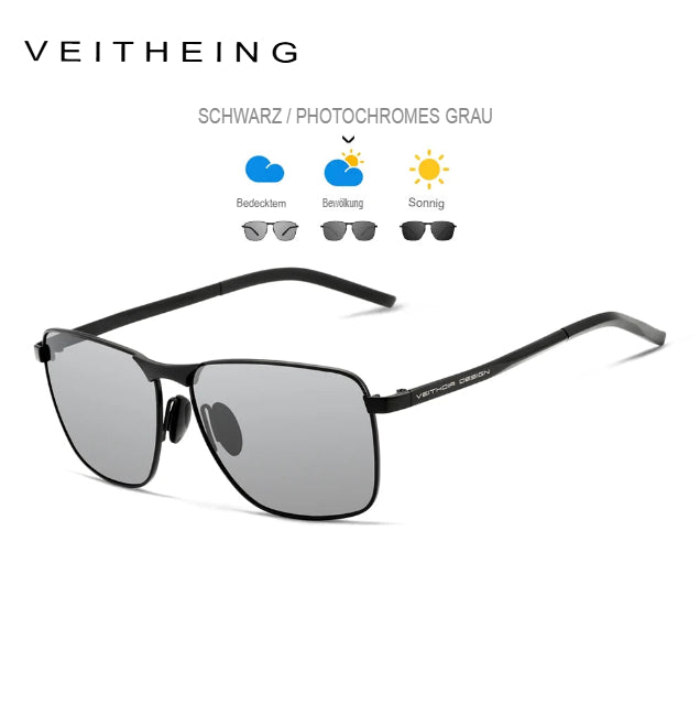 VEITHDIA Herren-Vintage-Sportsonnenbrille, polarisierte UV400-Gläser, Brillenaccessoires, Outdoor-Sonnenbrille für Damen und Herren, Modell V2462