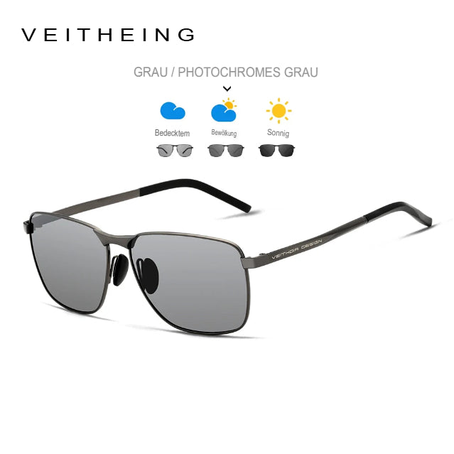 VEITHDIA Herren-Vintage-Sportsonnenbrille, polarisierte UV400-Gläser, Brillenaccessoires, Outdoor-Sonnenbrille für Damen und Herren, Modell V2462