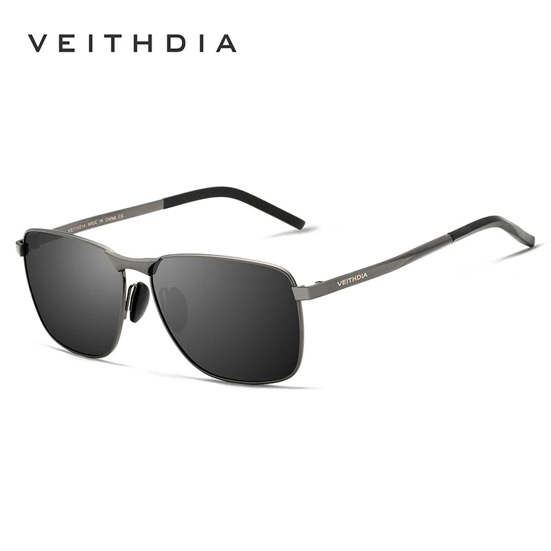 VEITHDIA Herren-Vintage-Sportsonnenbrille, polarisierte UV400-Gläser, Brillenaccessoires, Outdoor-Sonnenbrille für Damen und Herren, Modell V2462