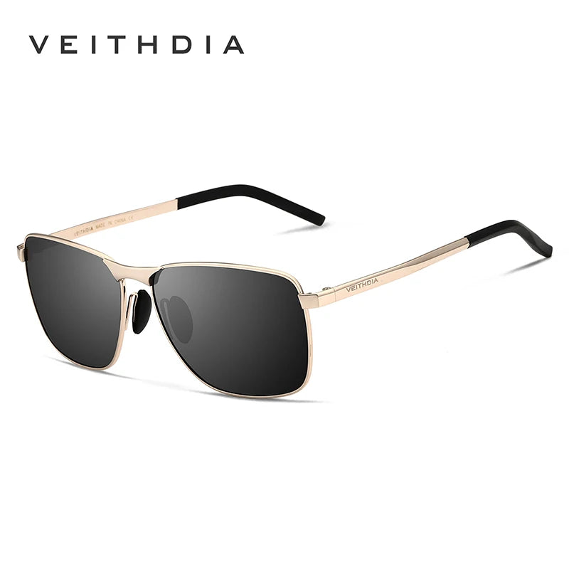 VEITHDIA Herren-Vintage-Sportsonnenbrille, polarisierte UV400-Gläser, Brillenaccessoires, Outdoor-Sonnenbrille für Damen und Herren, Modell V2462