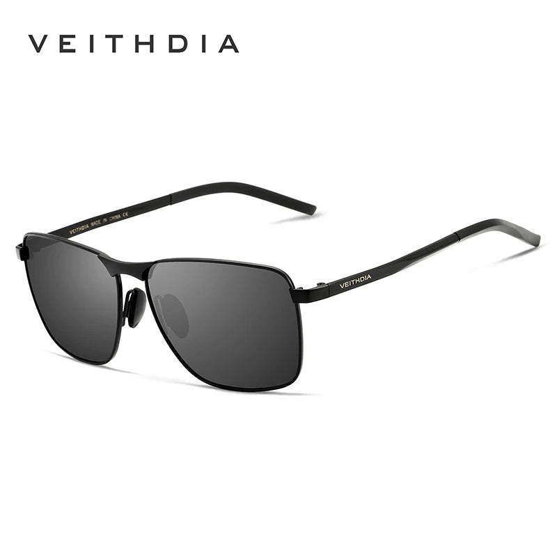 VEITHDIA Herren-Vintage-Sportsonnenbrille, polarisierte UV400-Gläser, Brillenaccessoires, Outdoor-Sonnenbrille für Damen und Herren, Modell V2462