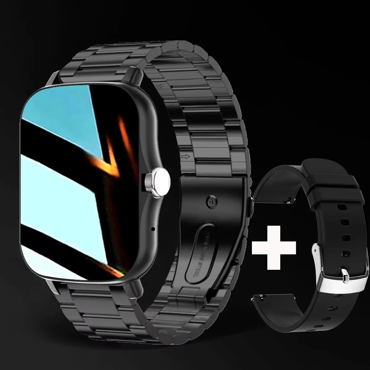 LAXASFIT 2025 Neue Smartwatch für Damen und Herren – Geschenkidee! Voll-Touchscreen, Sport- und Fitnessuhr, Bluetooth-Anruffunktion, digitale Smartwatch