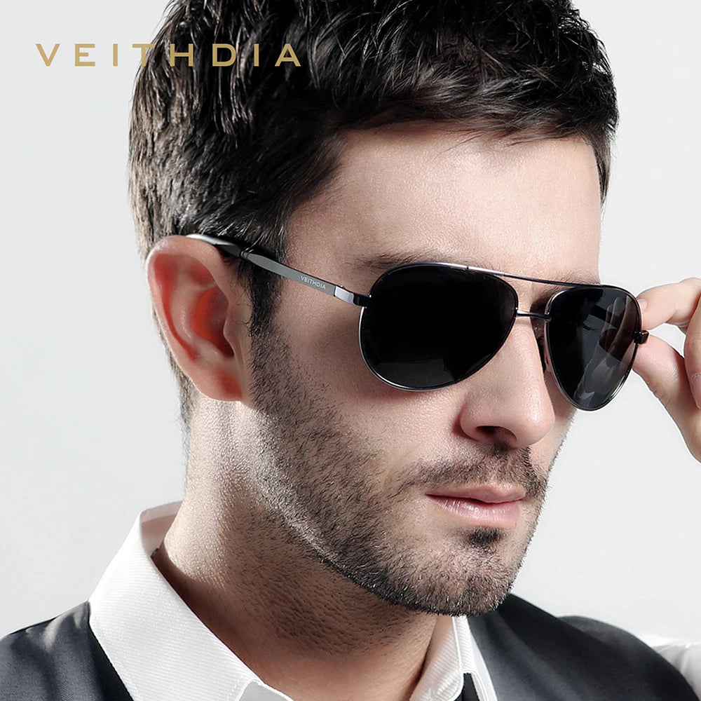 VEITHDIA Marken-Sonnenbrille Herren Polarisiert UV400 Sonnenbrille Outdoor Sport Autofahren Herren Damen Brillenzubehör für Damen 1306