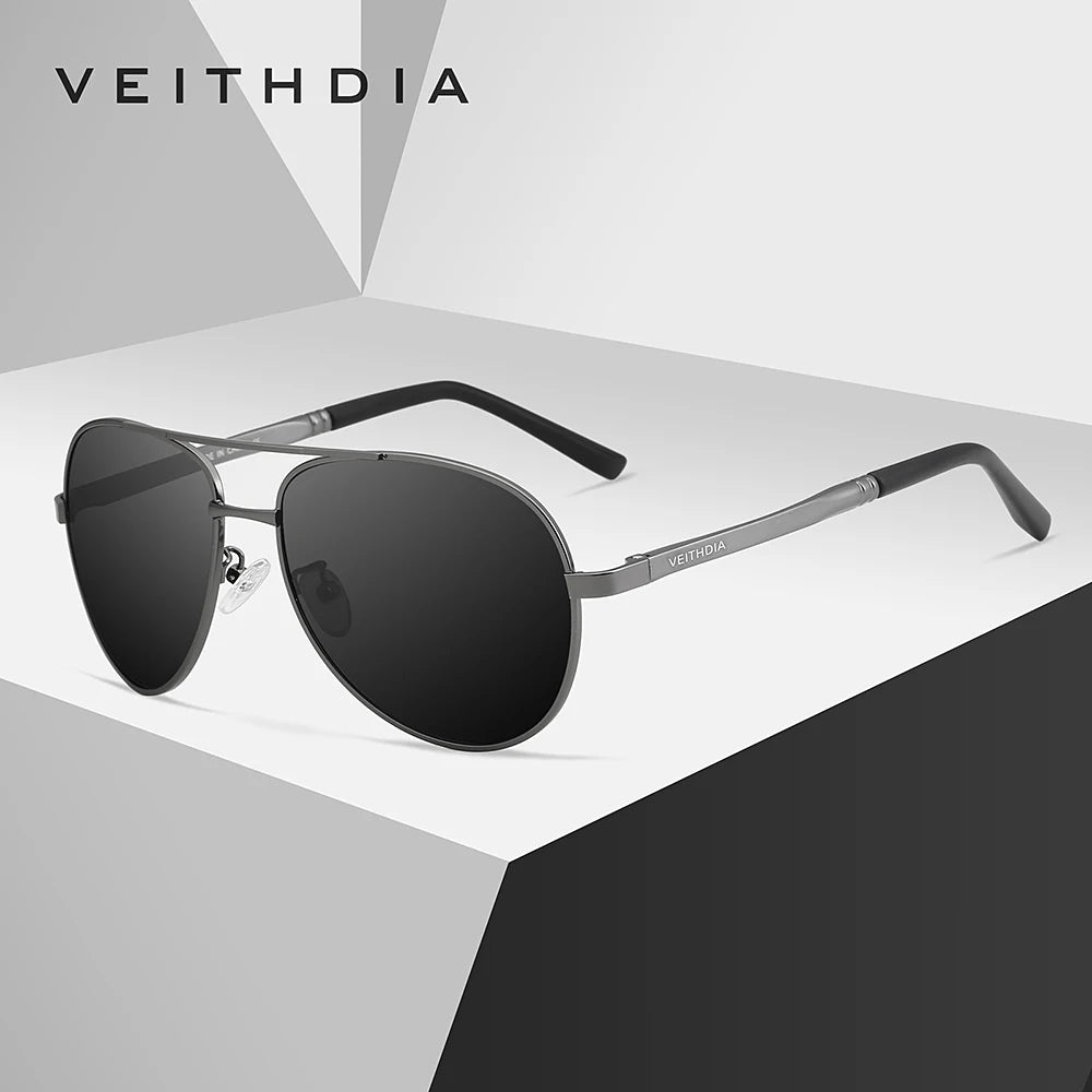 VEITHDIA Marken-Sonnenbrille Herren Polarisiert UV400 Sonnenbrille Outdoor Sport Autofahren Herren Damen Brillenzubehör für Damen 1306