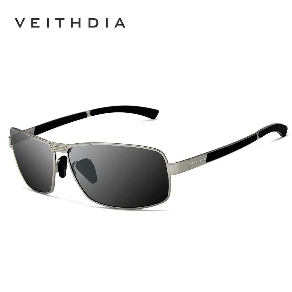 VEITHDIA Sonnenbrille Herren Marke Designer Autofahren Mode Polarisierte UV400 Gläser Unisex Vintage Brille für Damen und Herren VT2490